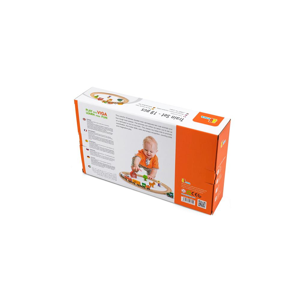 Залізниця Viga Toys 19 деталей (51615) - изображение 4