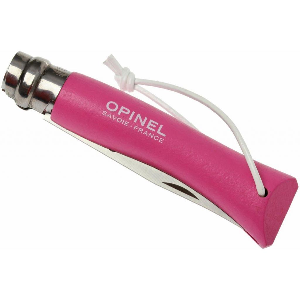 Ніж Opinel №7 Inox VRI Trekking pink (001791) - зображення 4