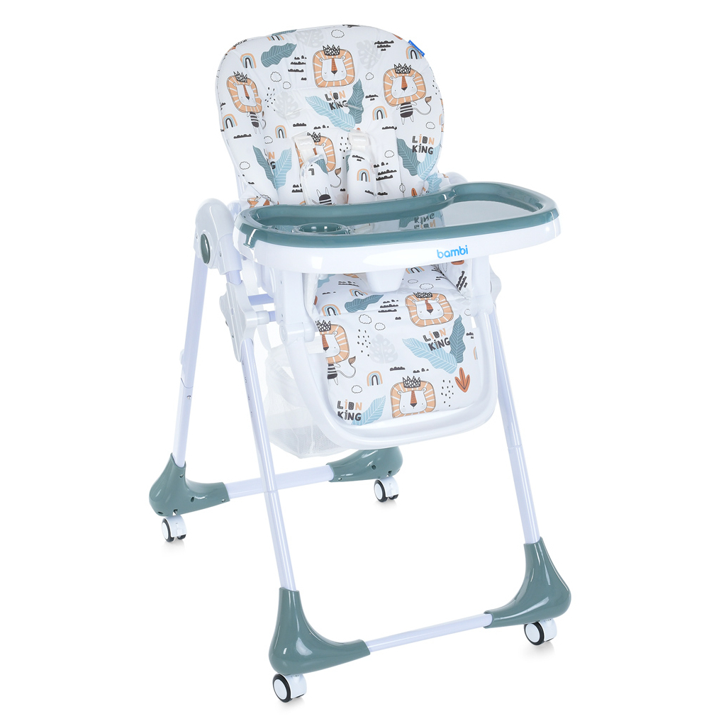 Стілець для годування Bambi M 3233 lion king teal - зображення 1