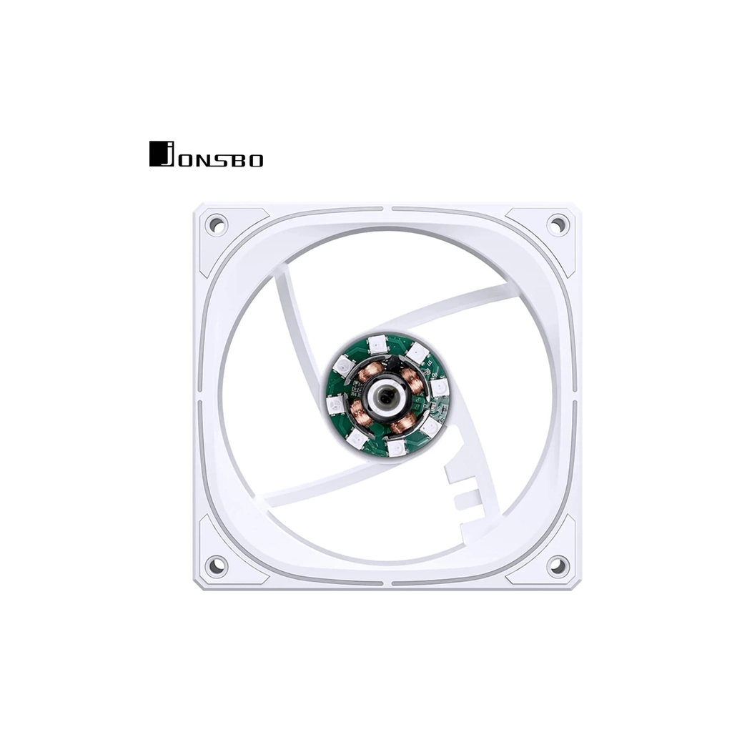 Кулер до корпусу JONSBO FR-505W ARGB White - зображення 6