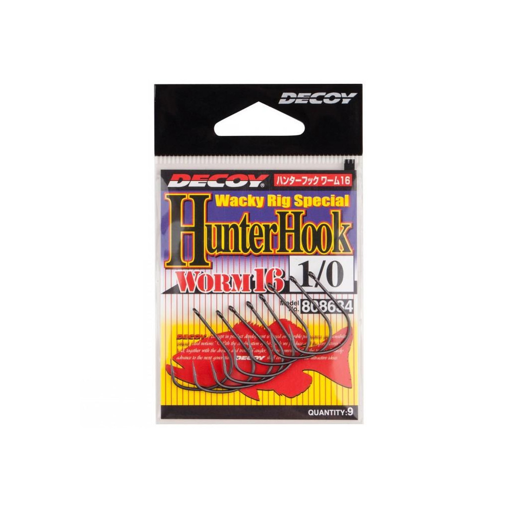 Гачок Decoy Worm16 Hunter Hook 1/0 (9 шт/уп) (1562.05.45) - зображення 1