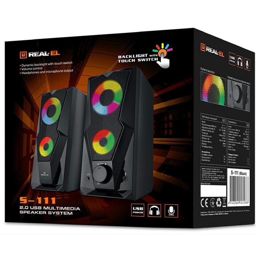 Акустична система REAL-EL S-111 USB Black - зображення 9