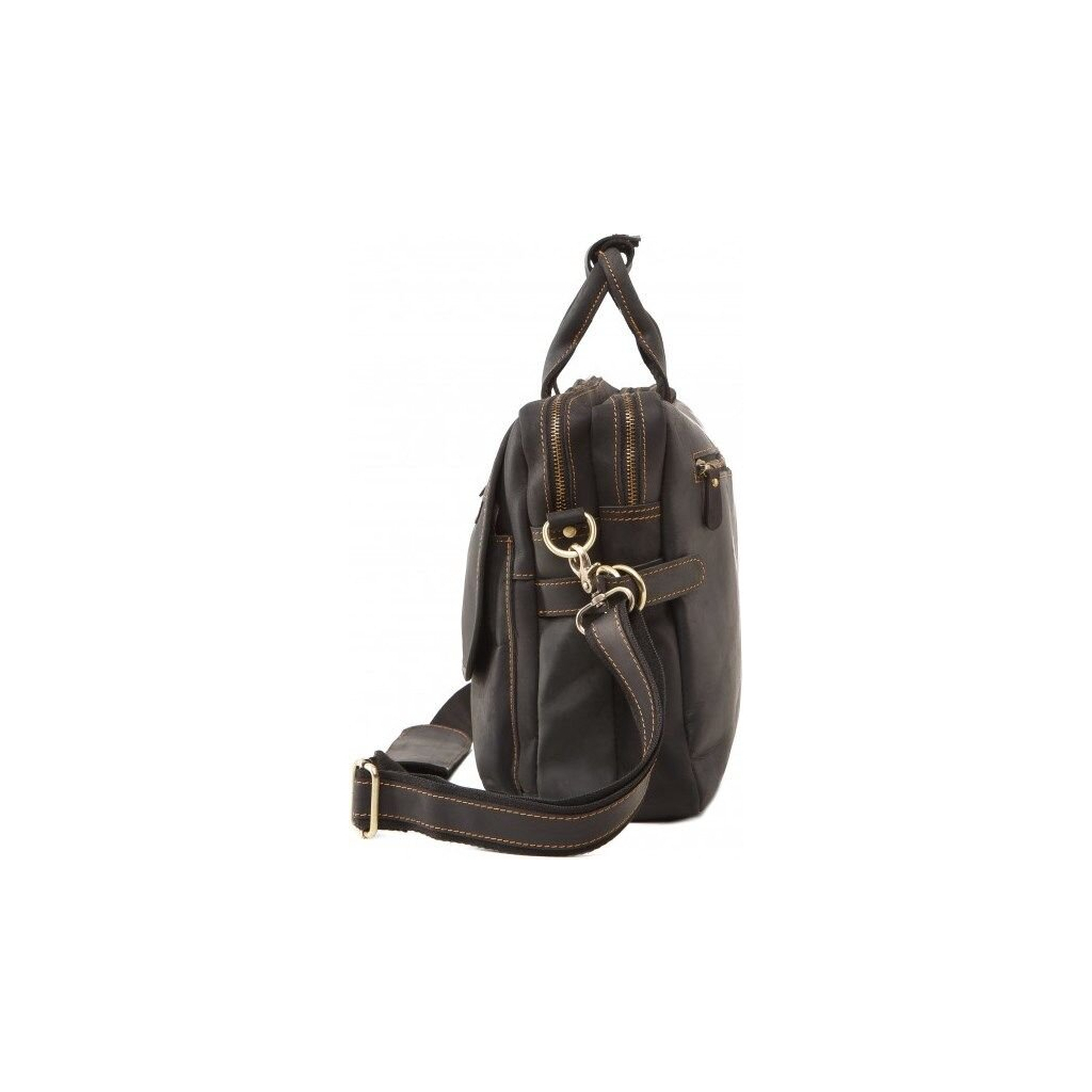 Сумка Vintage З вінтажної шкіри Коричнева (14571) - зображення 7