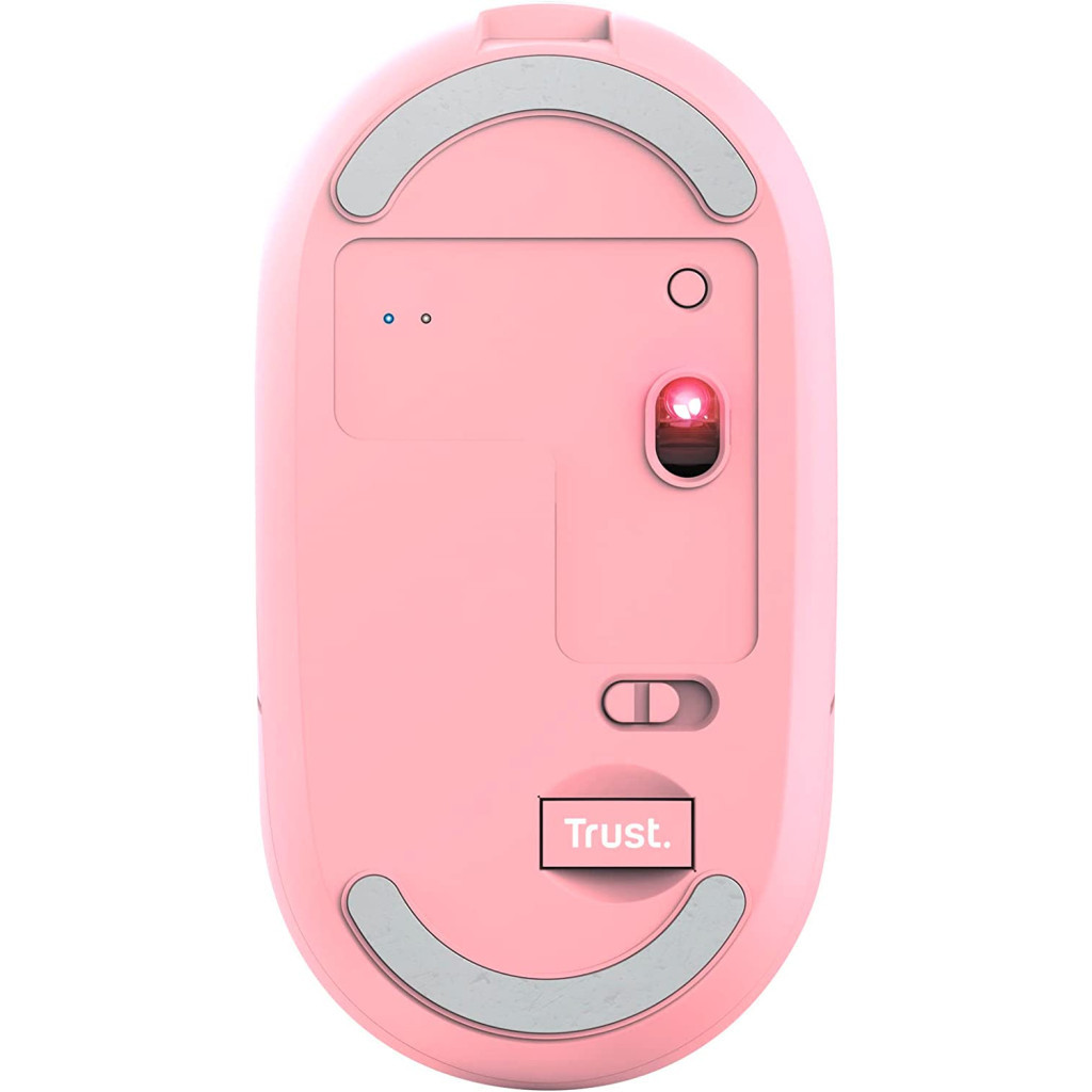 Мишка Trust Puck Wireless/Bluetooth Silent Pink (24125) - зображення 4