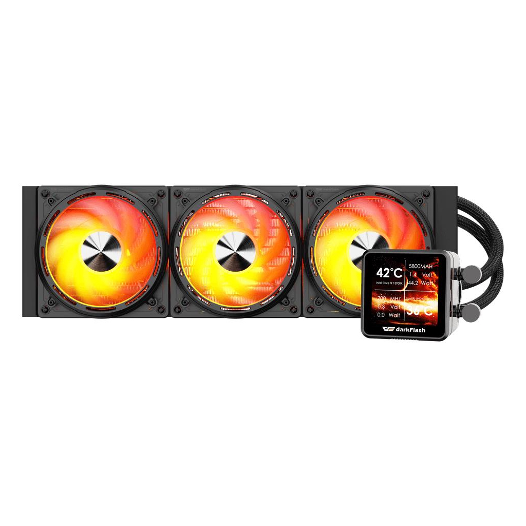 Кулер до процесора DARKFLASH DE360 BLACK - зображення 4