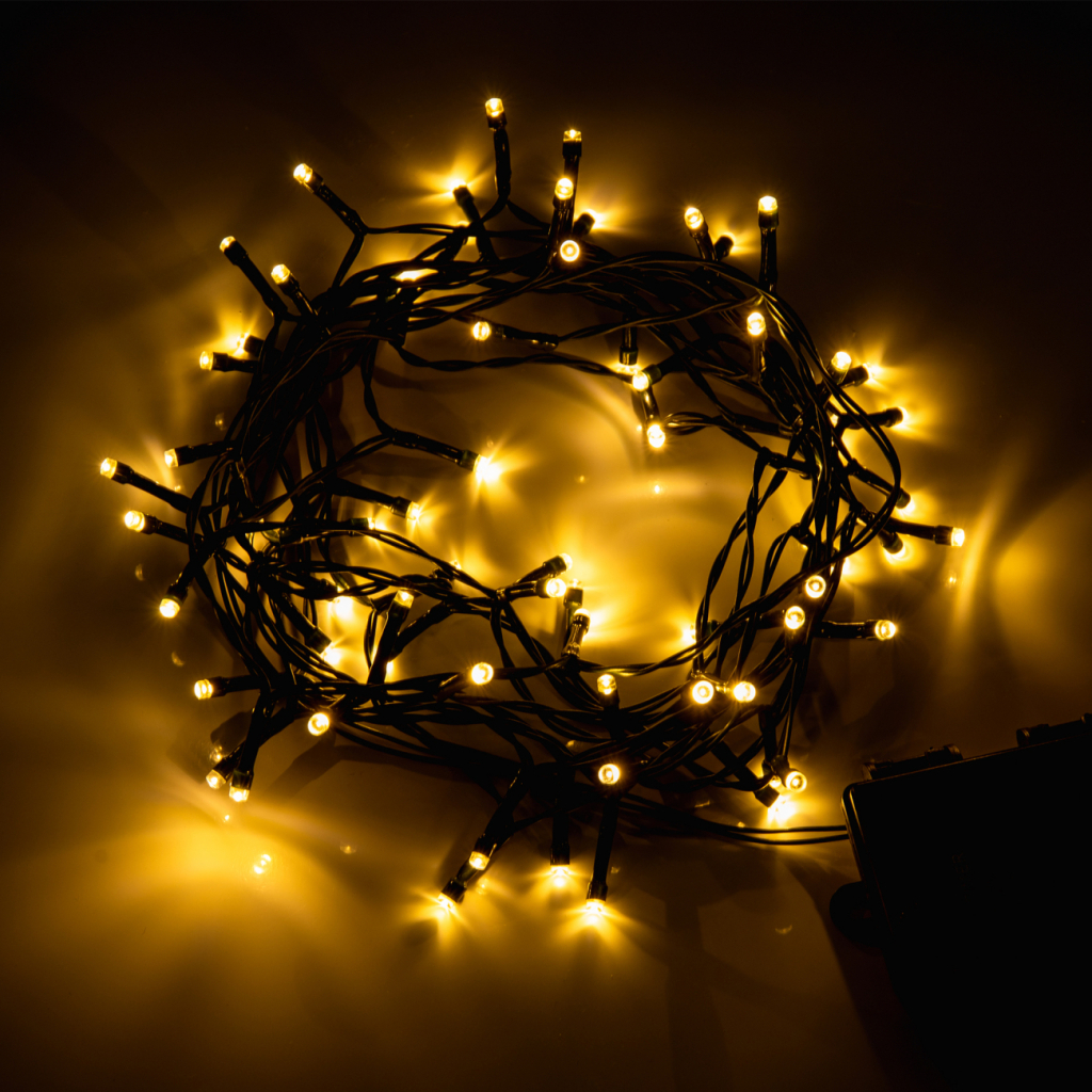 Гірлянда YES! Fun Вулична 70 LED Тепло-біла 4.9 м Статична Таймер На батарейках (975062) - зображення 3