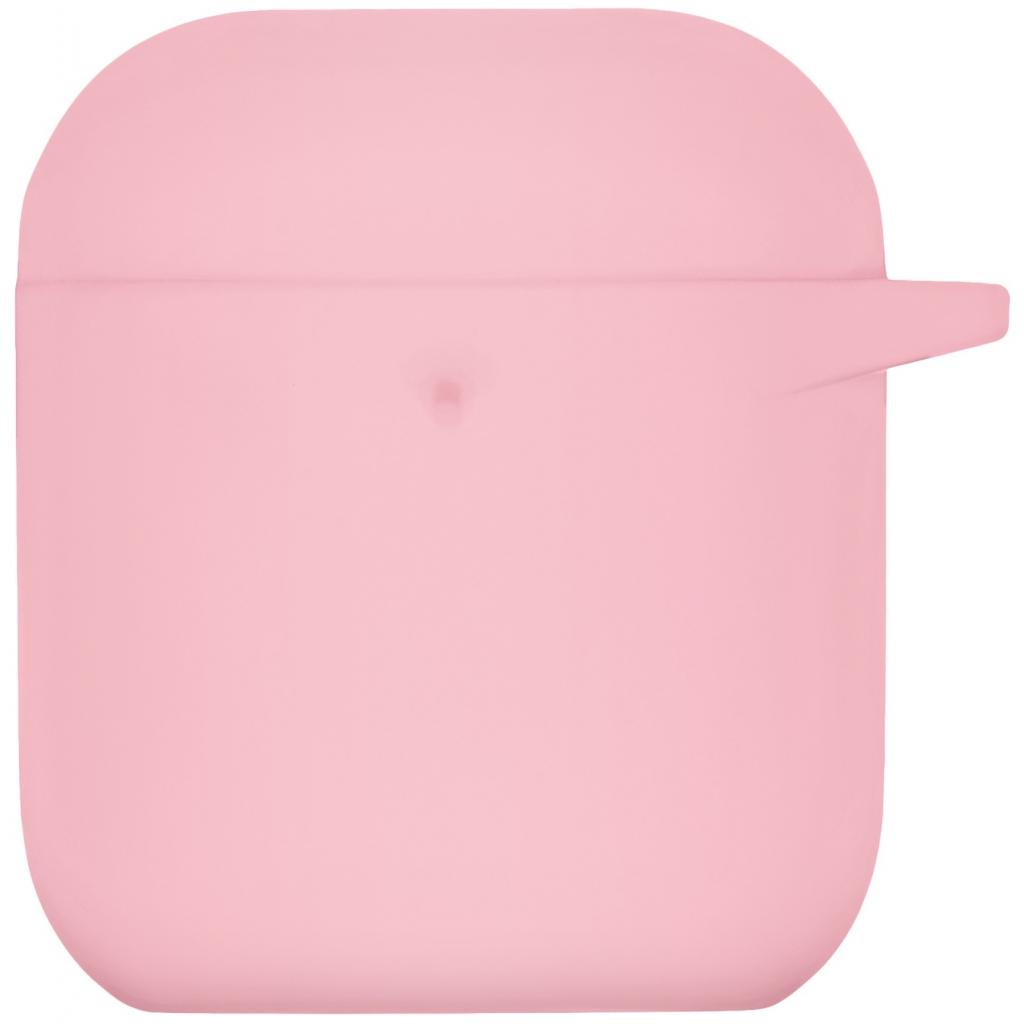 Чохол для навушників 2E для Apple AirPods Pure Color Silicone 3.0 мм Light pink (2E-AIR-PODS-IBPCS-3-LPK) - зображення 1