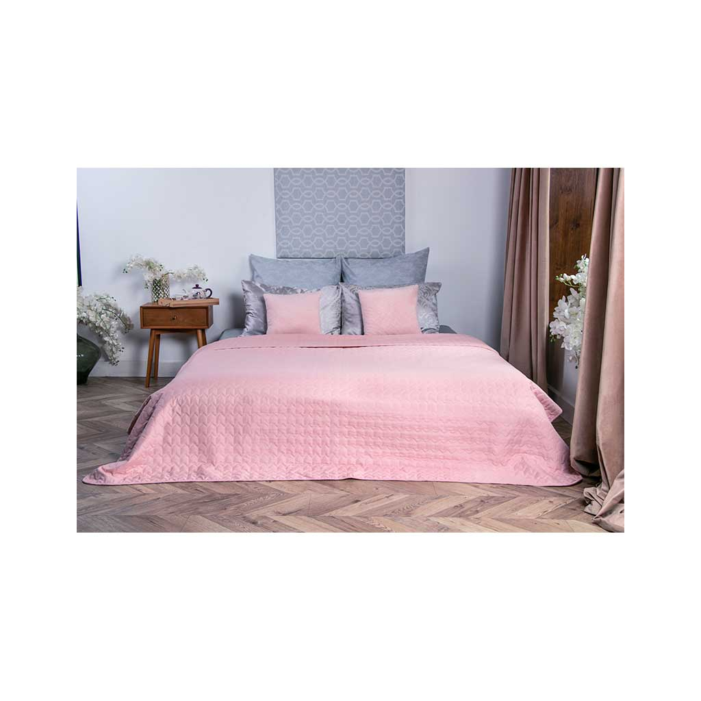 Покривало Руно двостороннє декоративне Velour Rose 180х220 см (340.55_Rose) - зображення 5