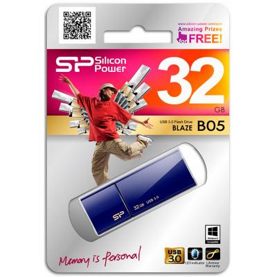 USB флеш накопичувач Silicon Power 32GB BLAZE B05 USB 3.0 (SP032GBUF3B05V1D) - зображення 5