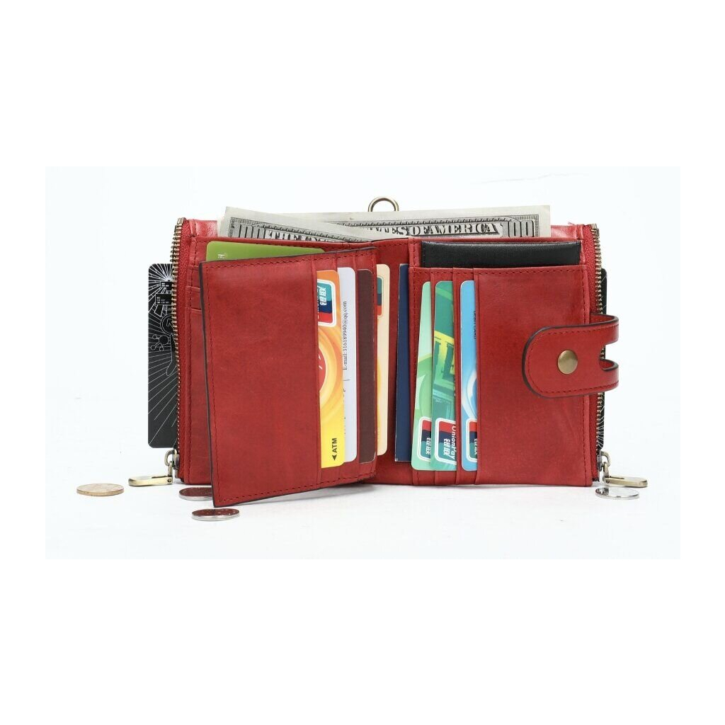 Гаманець Vintage Універсальний Червоний (14680) - зображення 10