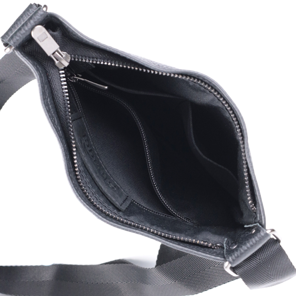 Сумка Shvigel Через плече з натуральної шкіри Чорна (22850) - зображення 7