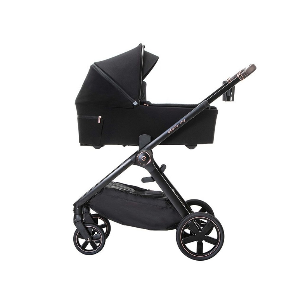 Коляска Espiro 2 в 1 Only 410 Stylish Black (колеса GEL) (5905683801225) - зображення 7