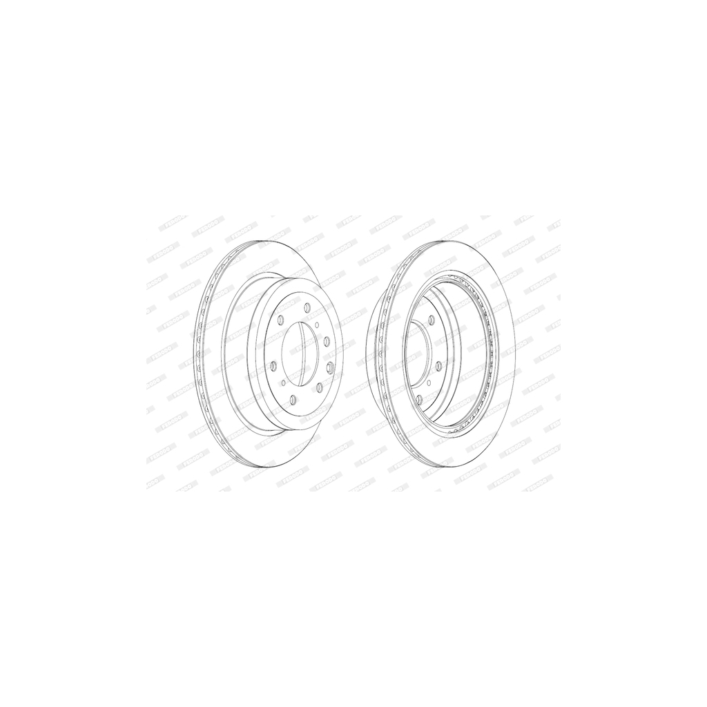 Гальмівний диск FERODO DDF1965C - зображення 1