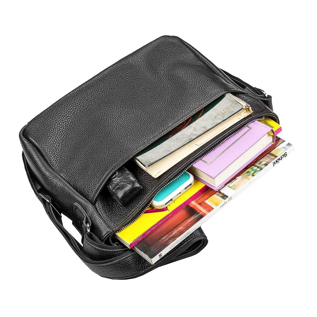 Сумка Shvigel Шкіряна Чорна (11131) - зображення 5