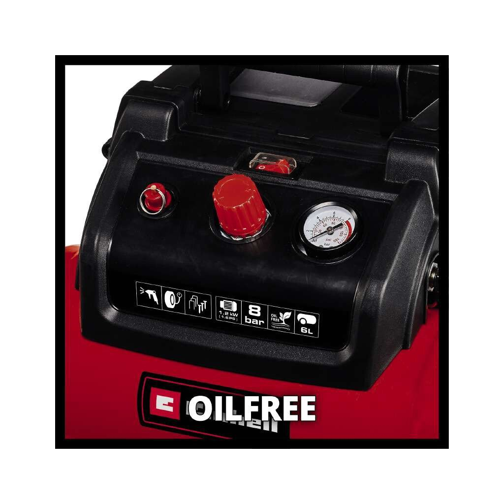 Компресор Einhell TC-AC 190/6/8 OF Set, 1200 Вт (4020650) - зображення 5