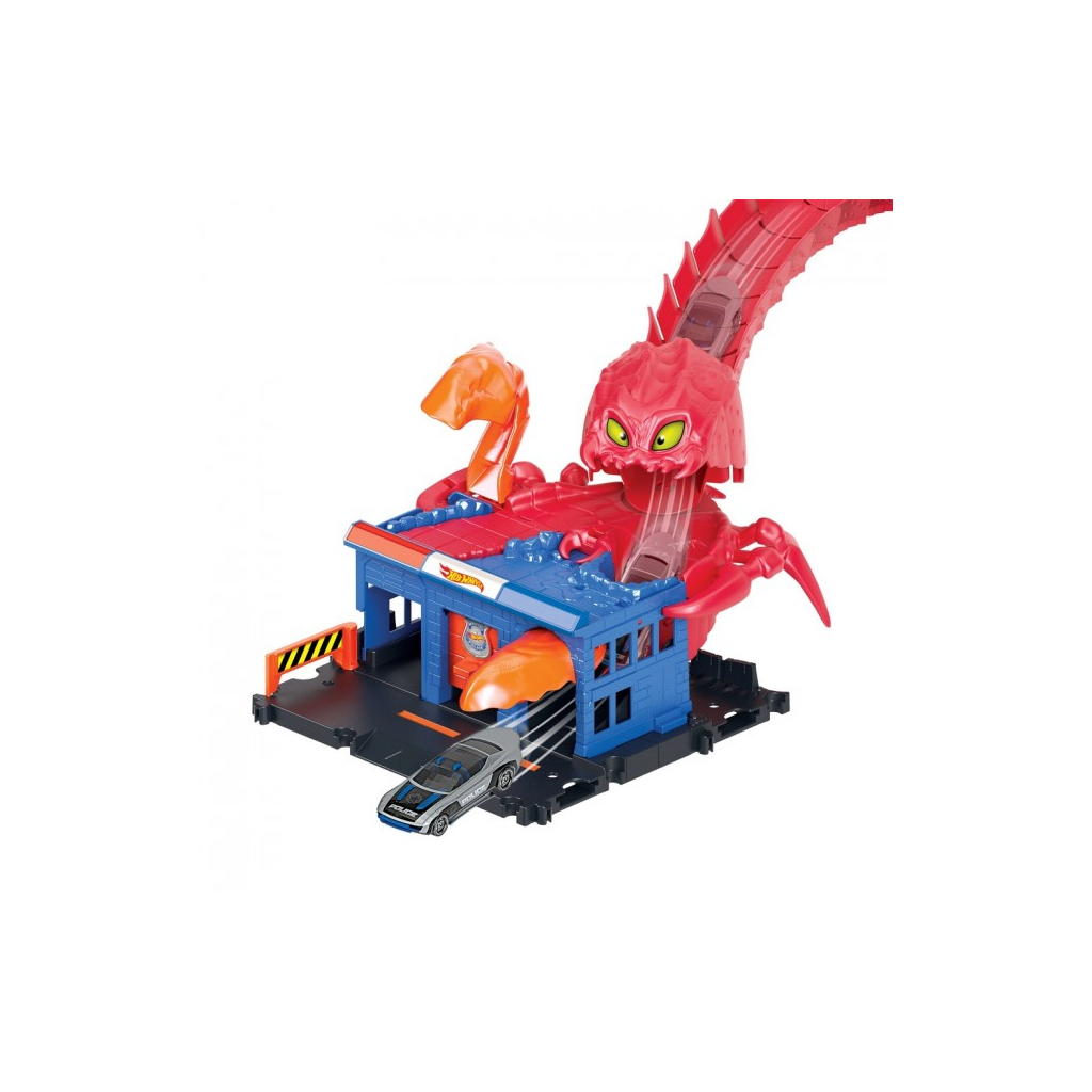 Автотрек Hot Wheels Поліцейський порятунок від скорпіона серії "Небезпечні створіння" (HDR32) - зображення 3