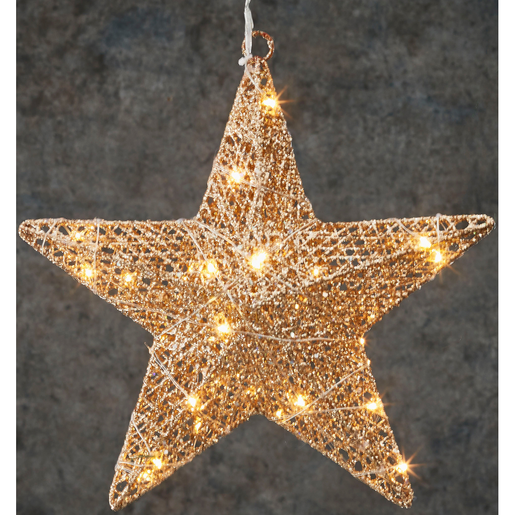 Гірлянда Luca Lighting Зірка 30 см 30 LED Шампань (8718861662658) - зображення 1
