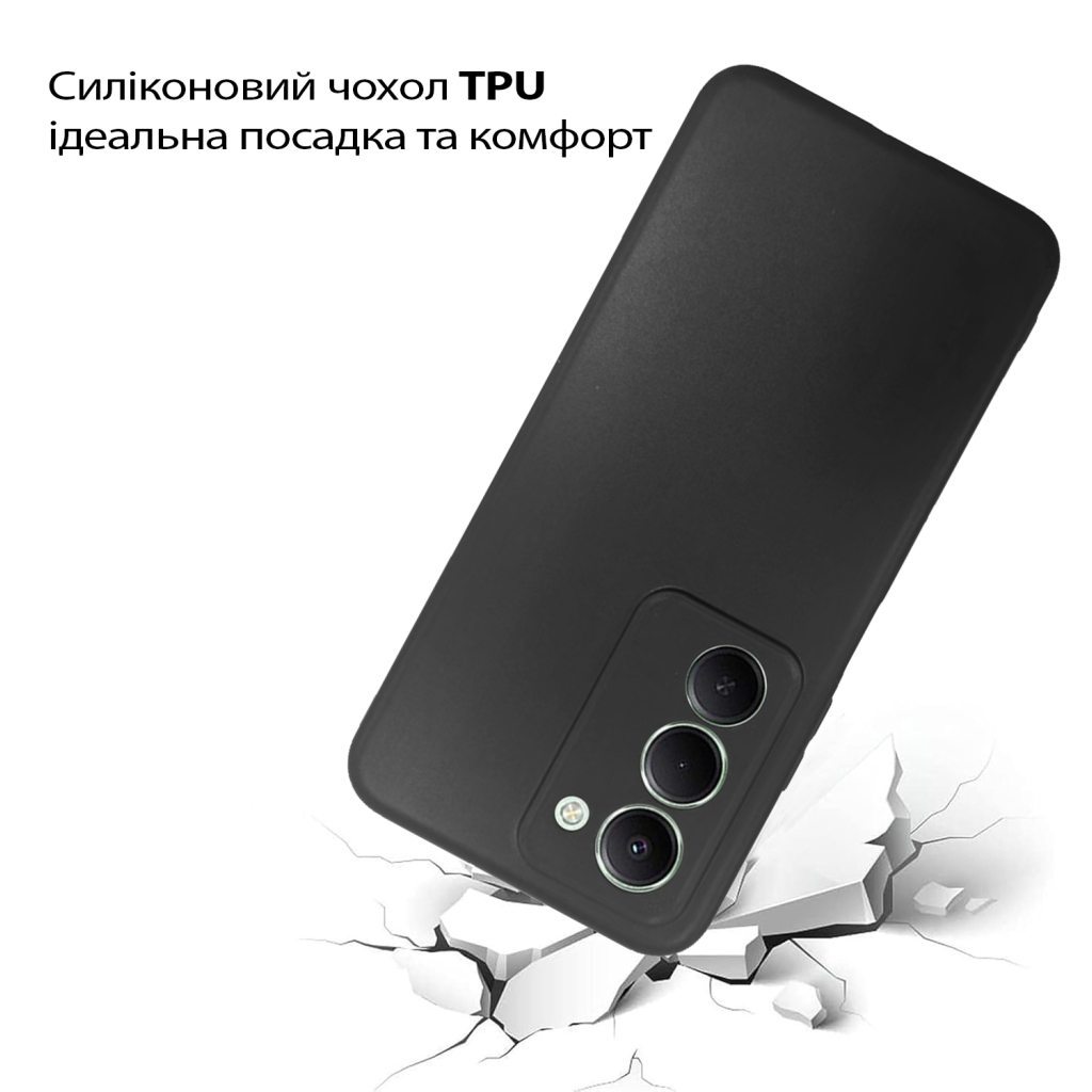 Чохол до мобільного телефона BeCover Silicone Xiaomi Redmi 15 Black (713782) - зображення 2