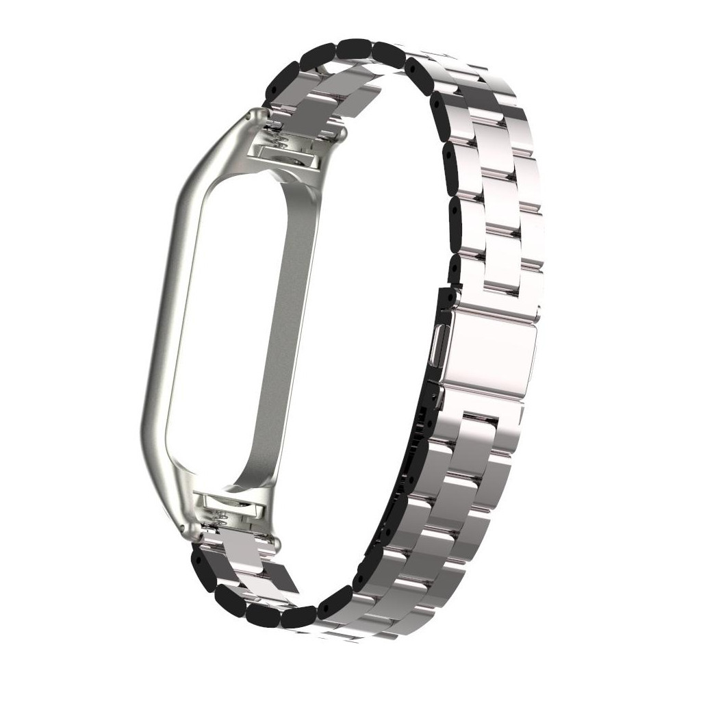 Ремінець до фітнес браслета XoKo Metal Premium Band для Xiaomi Mi band 5 Silver (XK-MTL-SLR1) - зображення 2