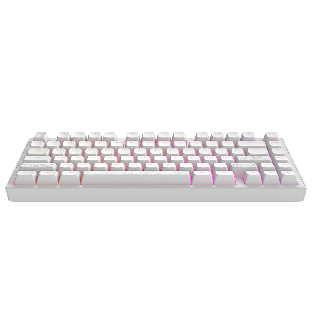 Клавіатура Dark Project ALU81 Terra Nostra PBT RGB Mech G3MS Moonstone White (DPKB_NOSTRA_81_ANSI_WHITE_UA) - зображення 6