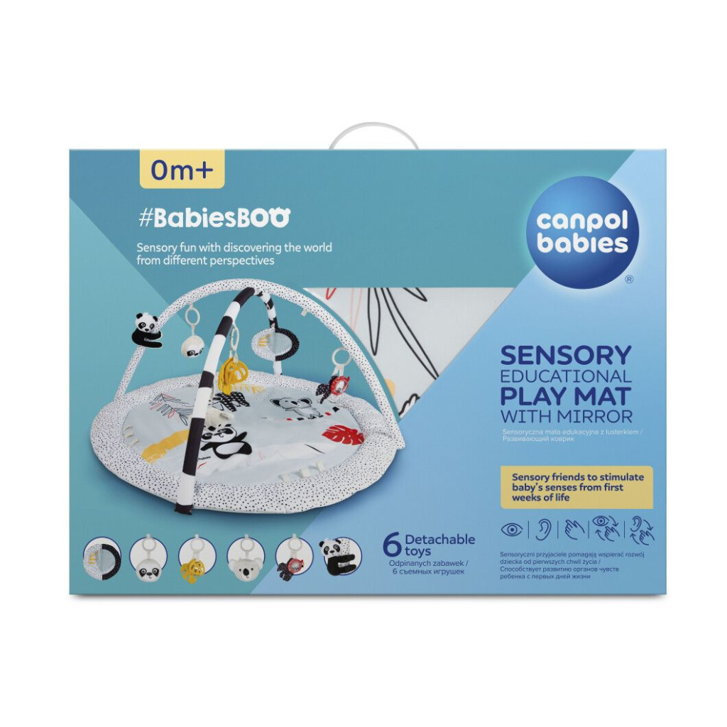 Дитячий килимок Canpol з дзеркальцем BabiesBoo (68/092) - зображення 2