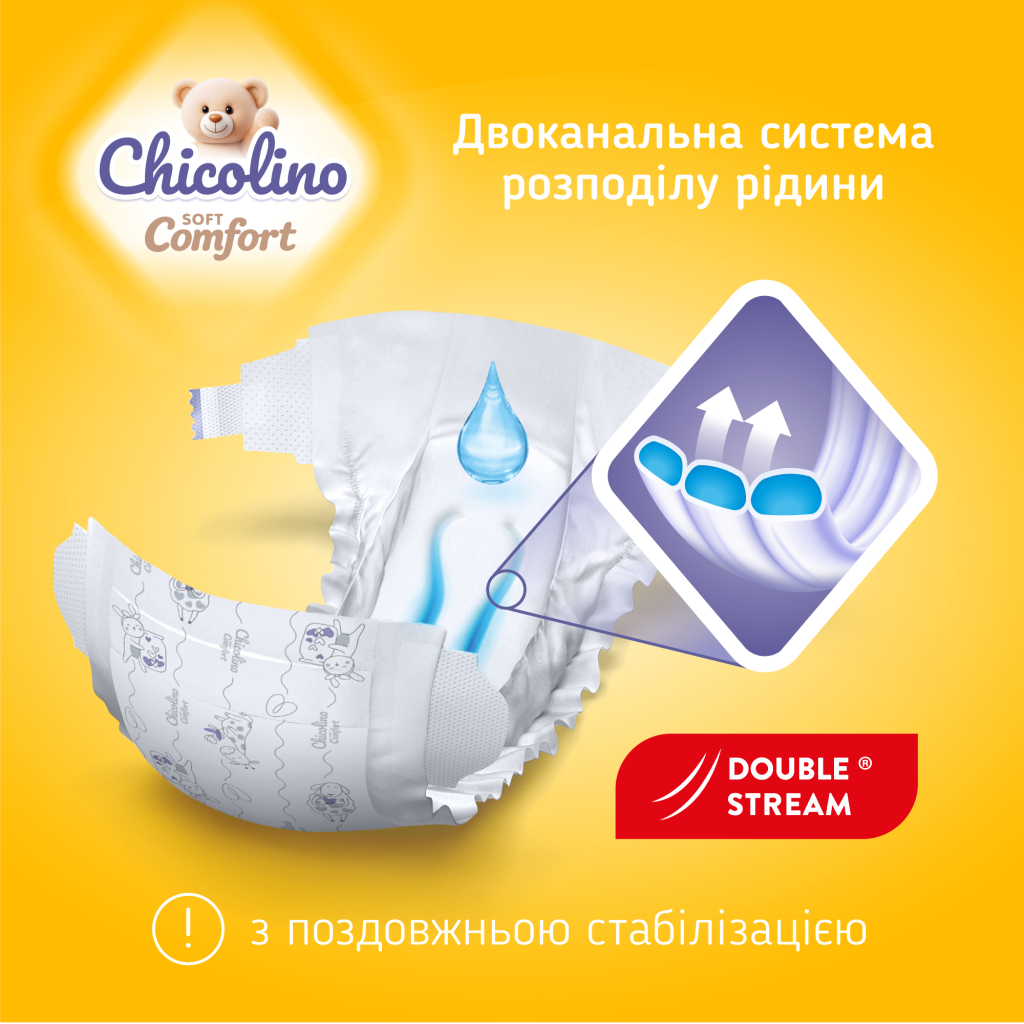 Підгузки Chicolino Soft comfort Розмір 6 (16+-кг) 28 шт (4820204703561) - picture 2