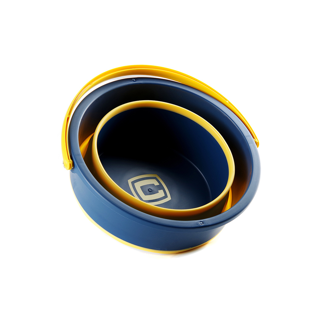 Відро складне СИЛА силіконове 4,6 л orange-black (961001) - зображення 3