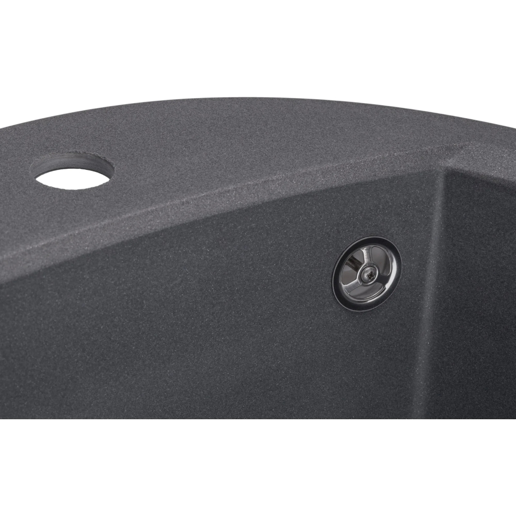 Мийка кухонна GRANADO RONDA grafito з сифоном (470*490mm.) (gr2209) - зображення 7