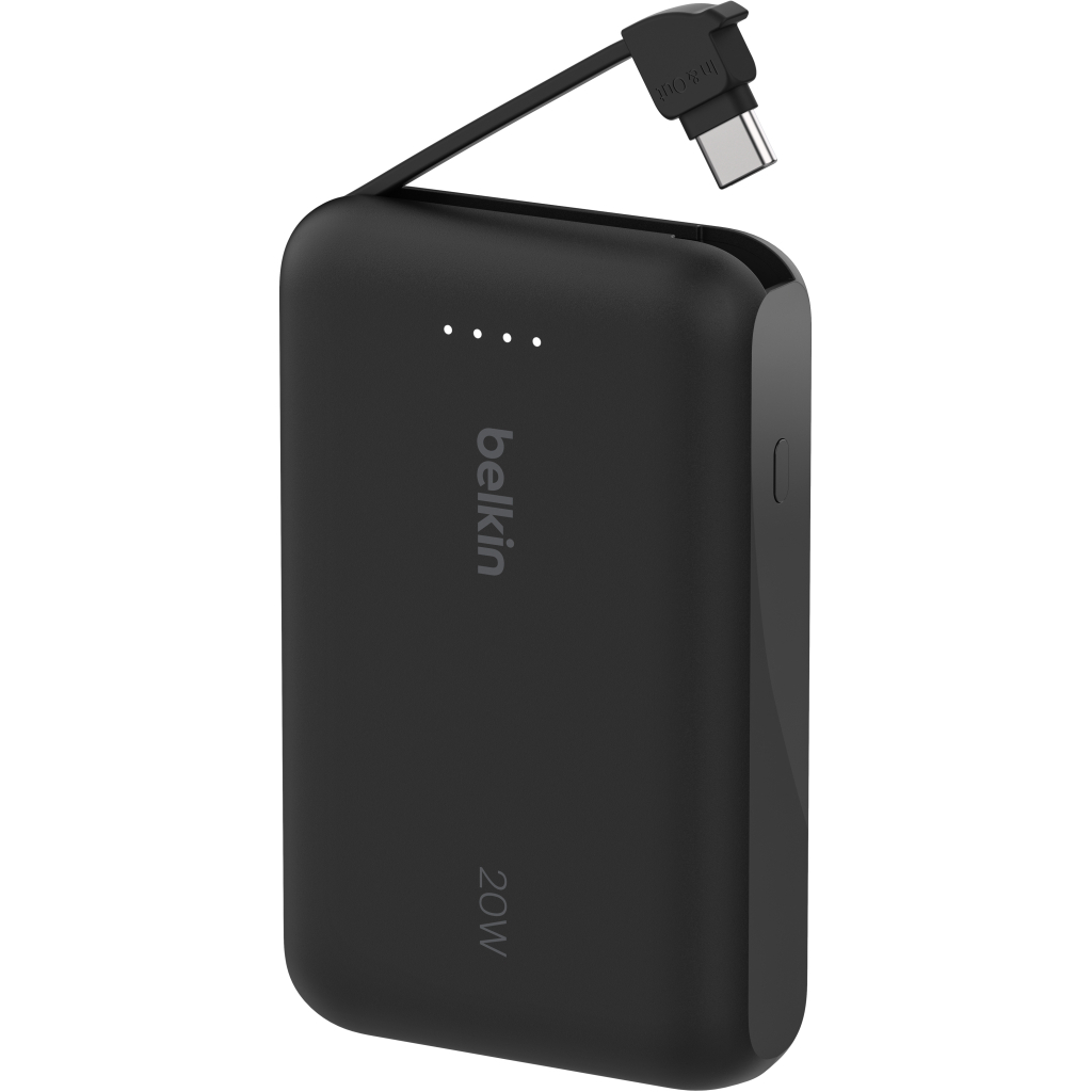 Батарея універсальна Belkin 10000mAh, 20W, USB-C, Black (BPB021HQBK) - зображення 4