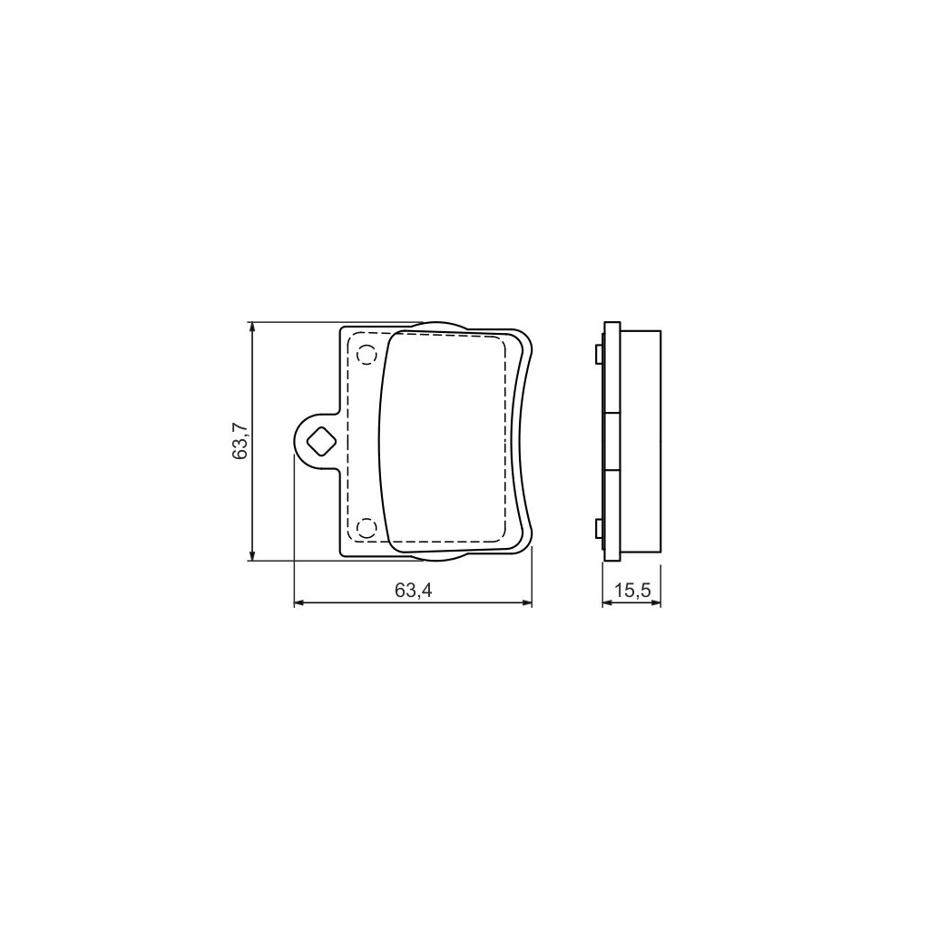 Гальмівні колодки Bosch 0 986 494 017 - зображення 3
