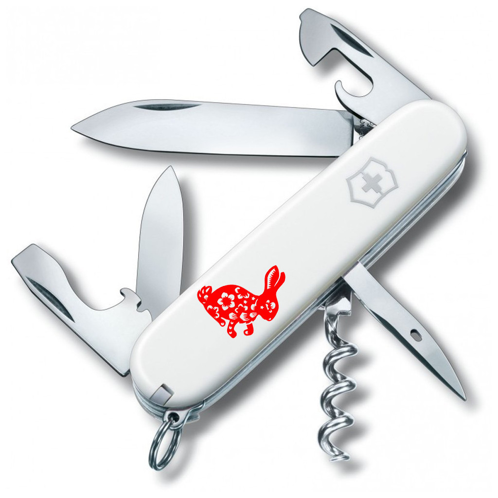 Ніж Victorinox Spartan Zodiac White "Бенгальський Кролик" Red (1.3603.7_Z2061u) - зображення 1