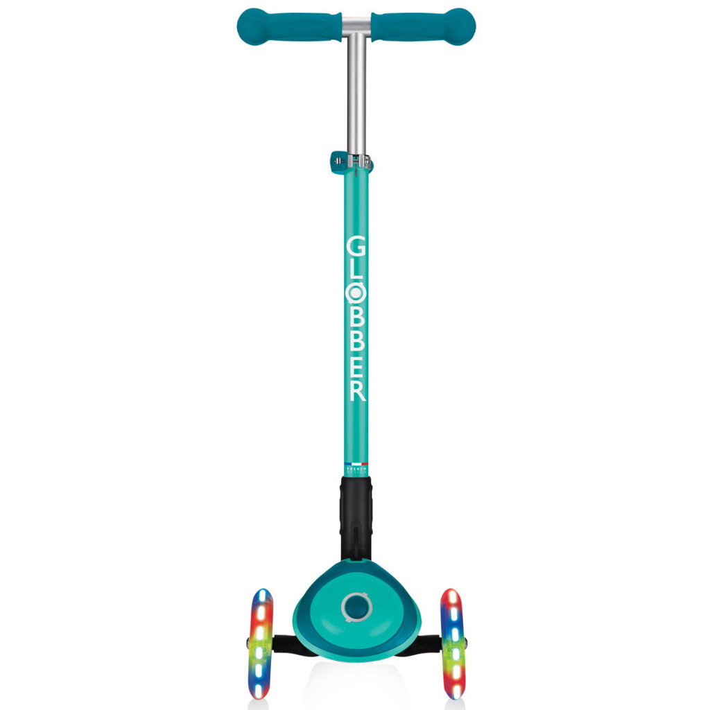 Самокат Globber Primo Foldable Plus Lights зелений (439-107) - зображення 4