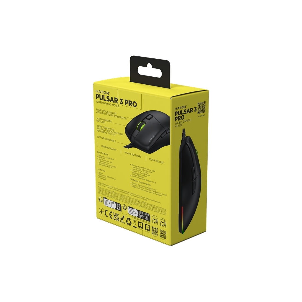 Мишка Hator Pulsar 3 Pro USB Black (HTM620) - зображення 8