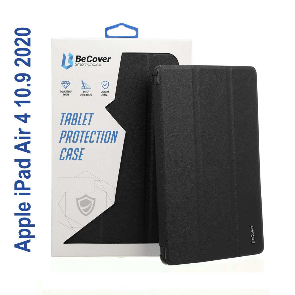 Чохол до планшета BeCover Direct Charge Pen mount Pencil Apple iPad Air 4 10.9 2020/2022 Black (706791) - зображення 1