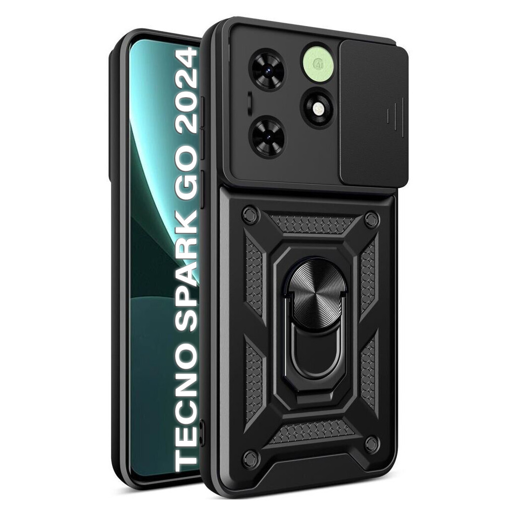 Чохол до мобільного телефона BeCover Military Tecno Spark Go 2024 (BG6) Black (710684) - зображення 1