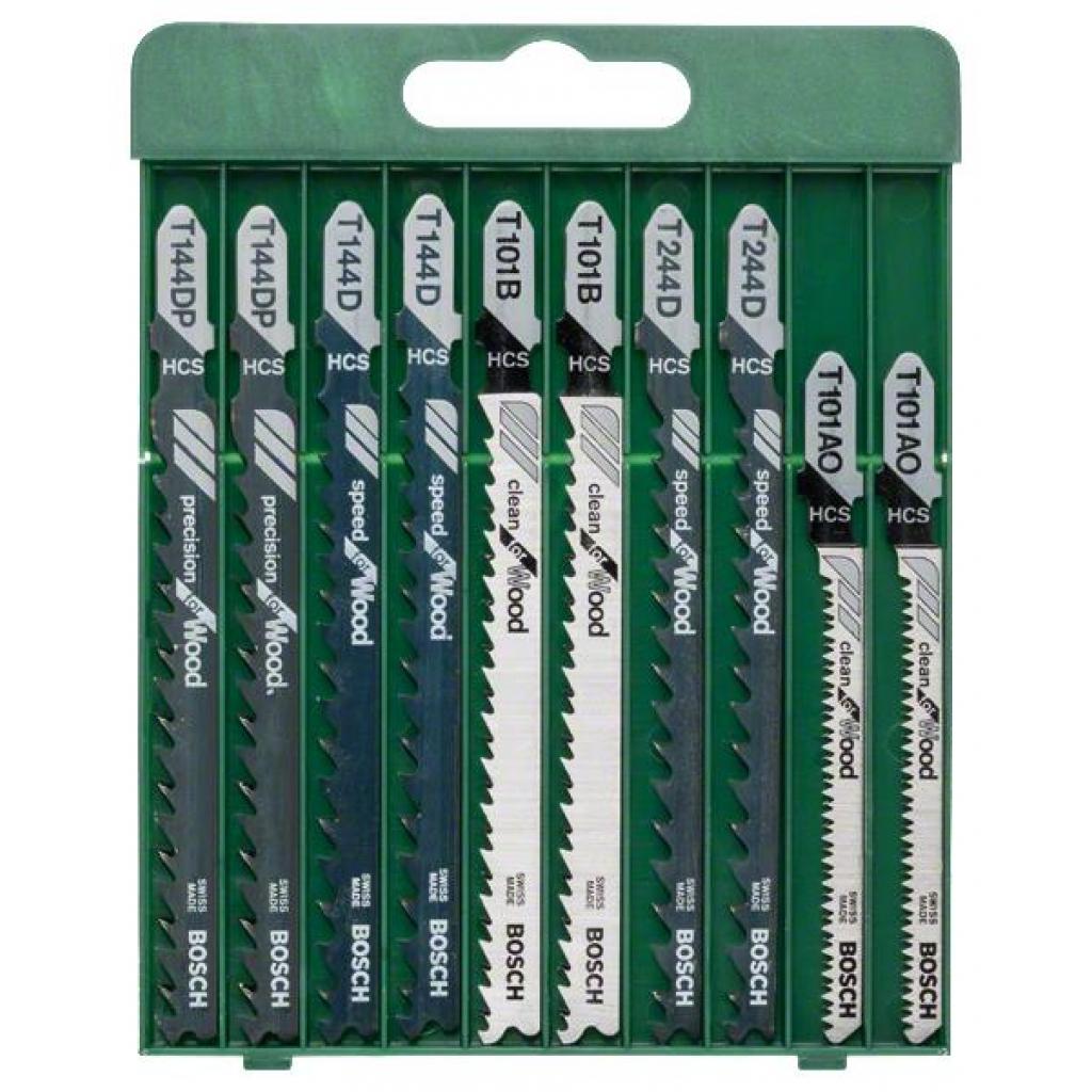 Полотно Bosch набір для елетролобзиків по дереву, 10шт (2.609.256.744) - зображення 1