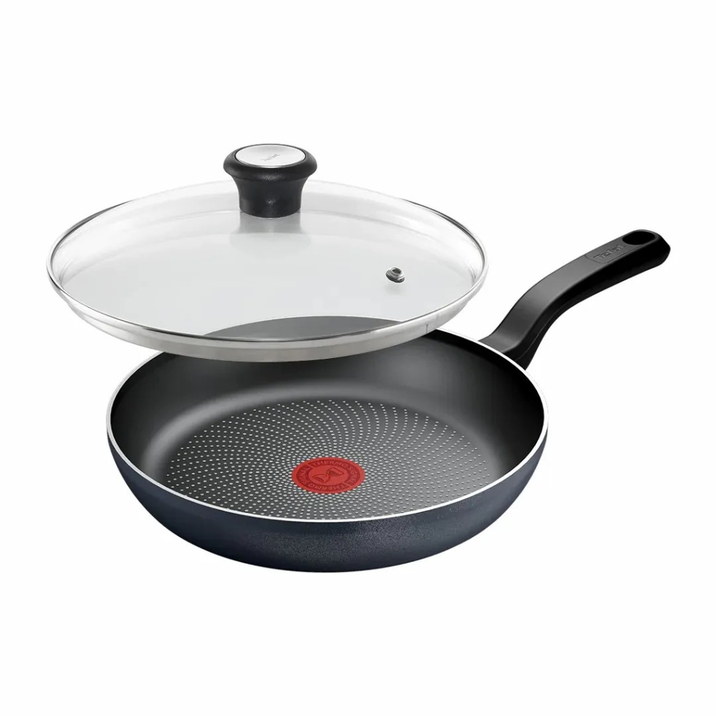 Сковорода Tefal So'' Light 26 см, алюміній, бакеліт, скло, чорний (H0560542_SET) - зображення 1