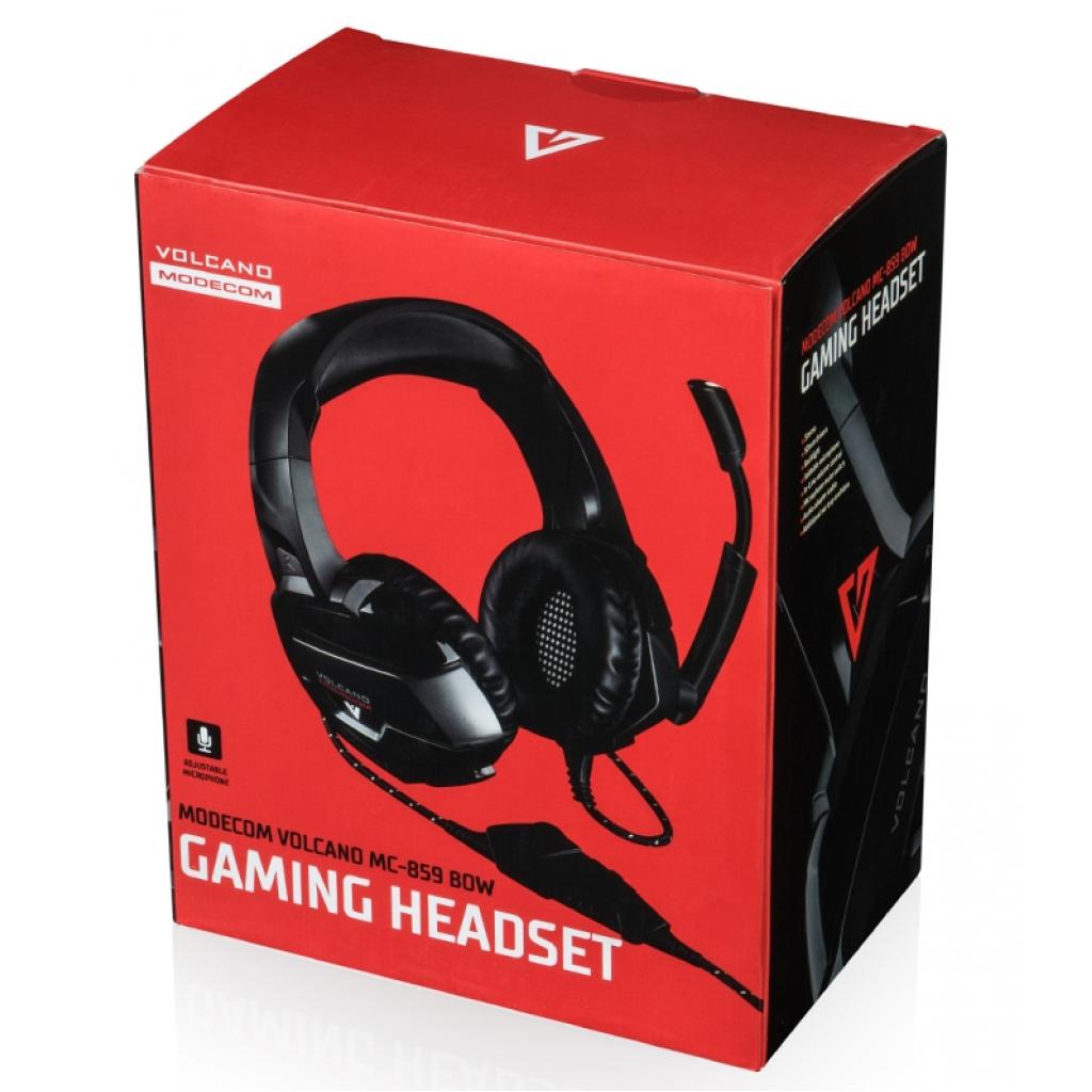Навушники Modecom MC-859 Bow Volcano Gaming Series Black-Red (S-MC-859-BOW) - зображення 8