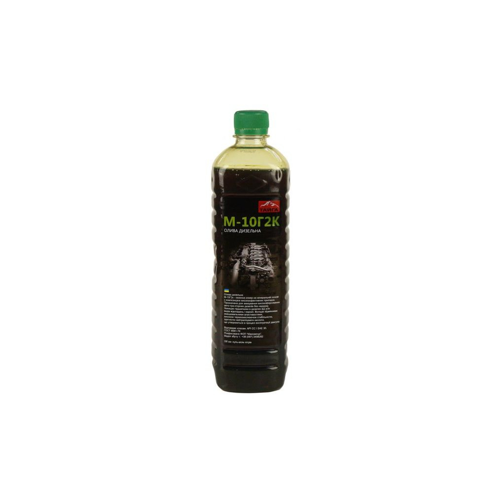 Моторна олива ТАЙГА М10Г2К кан. 1л ПЕТ (0,7кг) - зображення 1