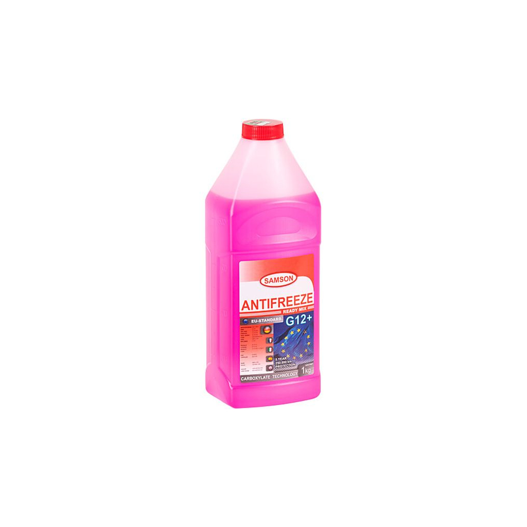 Антифриз SAMSON EU-Standard G12+ (-40) 1кг. (червоний) Carboxylate Long Life (802026) - зображення 2