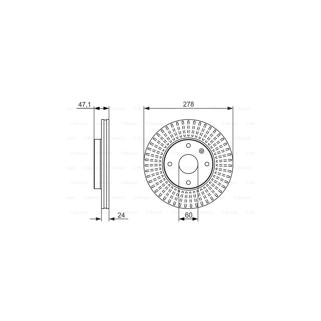 Гальмівний диск Bosch 0 986 479 649 - зображення 5