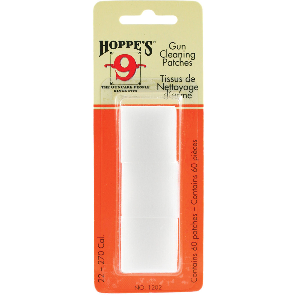 Патч для чищення зброї Hoppe's .22-.270, квадратний синтетика 60 шт/уп (1202) - зображення 1