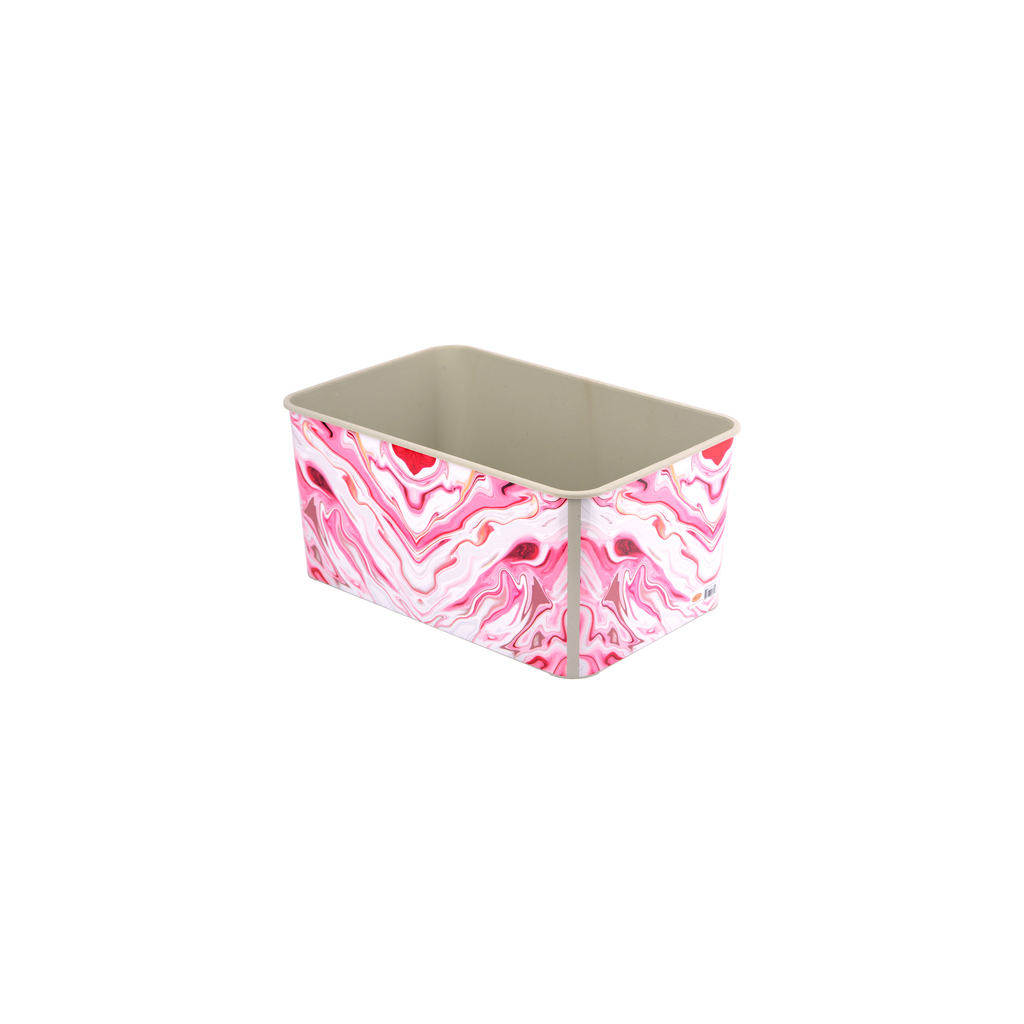 Контейнер для зберігання Violet House 0647 Decor Marble Red 10 л (0647 DECOR Marble RED з/кр. 10 л) - зображення 3