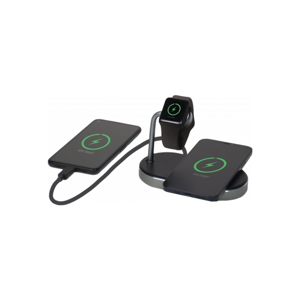 Зарядний пристрій Verbatim 3in1 Apple Watch and iPhone Charging Stand (49556) - зображення 8