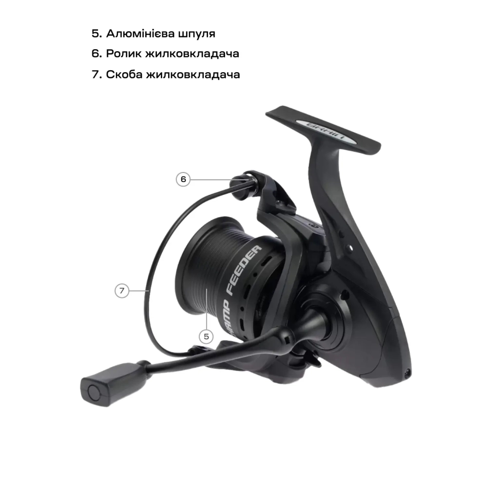 Котушка Brain Champ Feeder 5000 3+1BB 4.81 (1858.80.74) - изображение 6