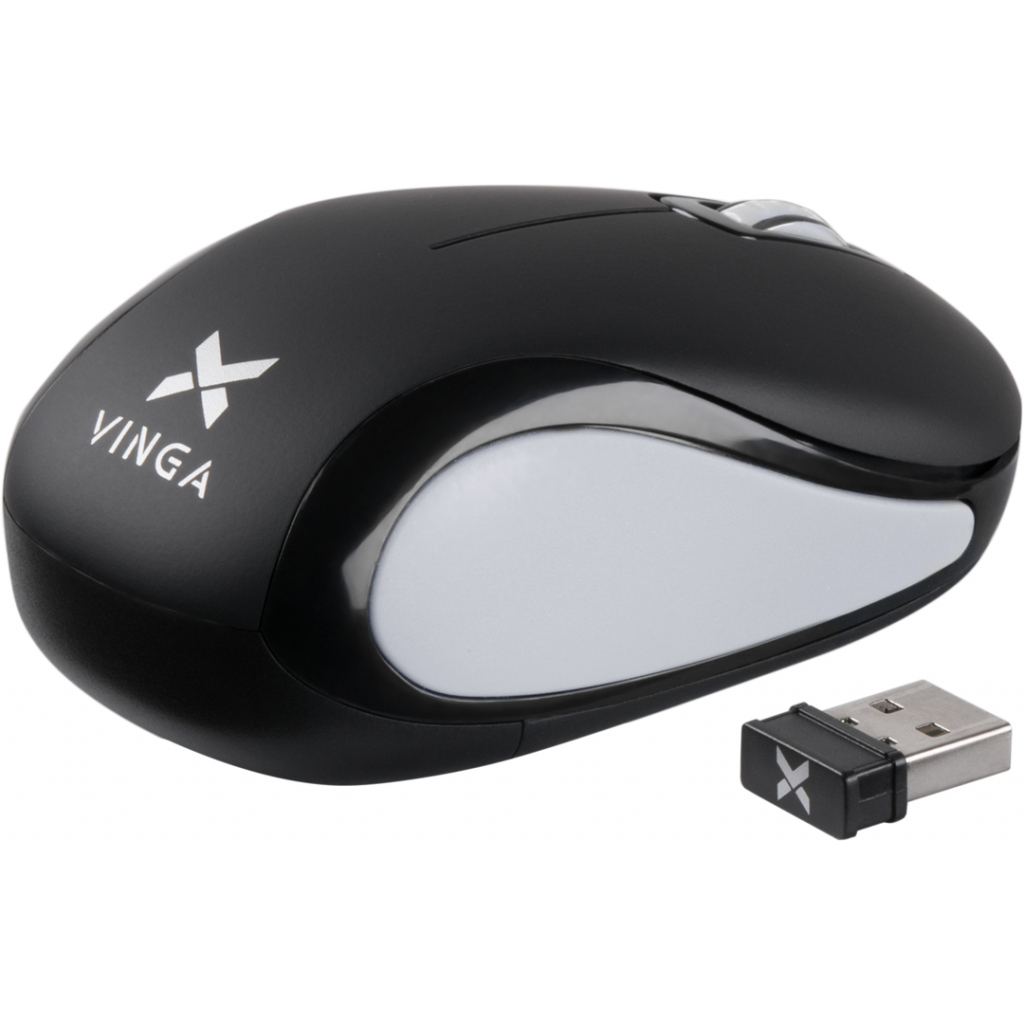 Мишка Vinga MSW-907 black - gray - зображення 2