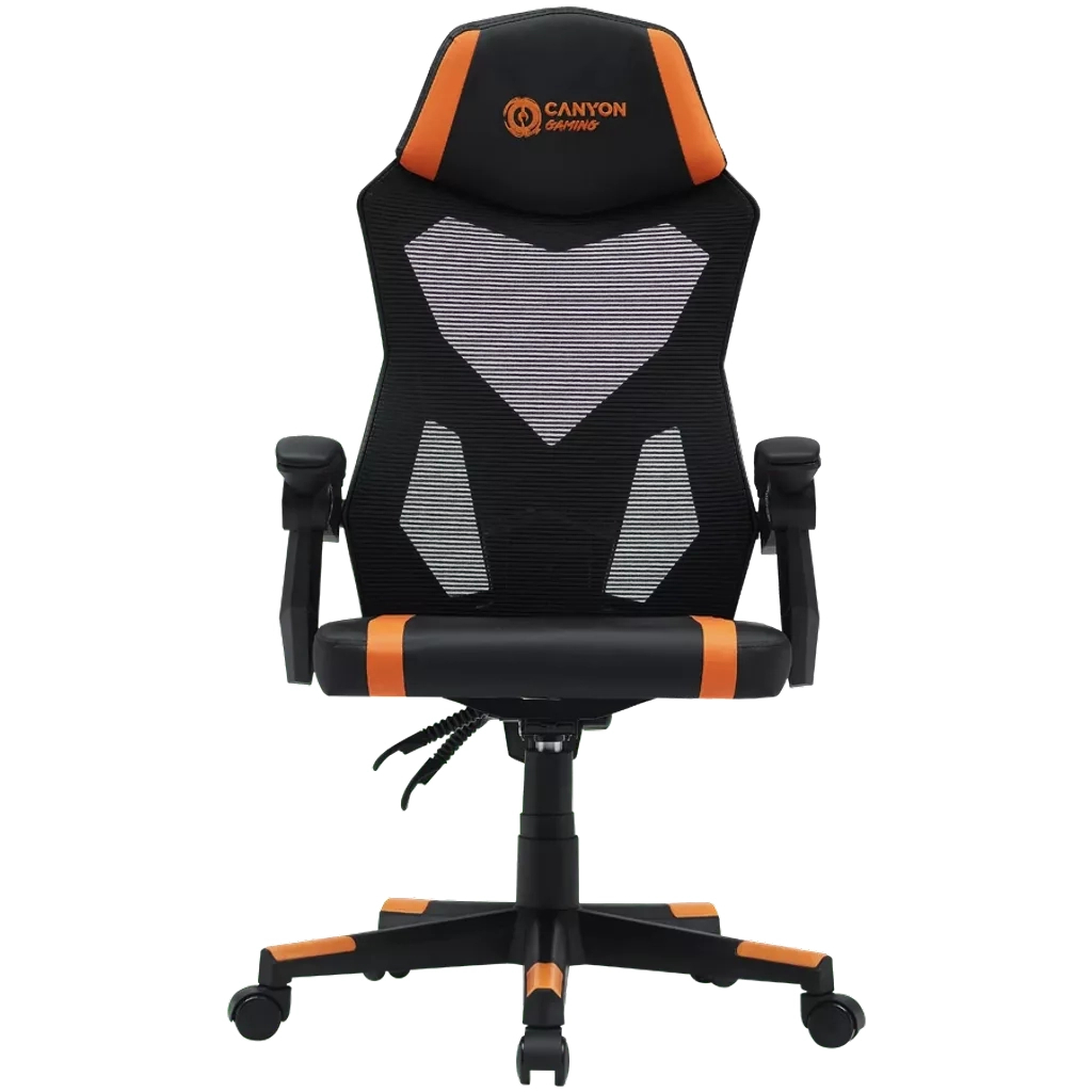 Крісло ігрове Canyon Flow MCH01 Mesh Black/Orange (CNE-MCH01) - зображення 1