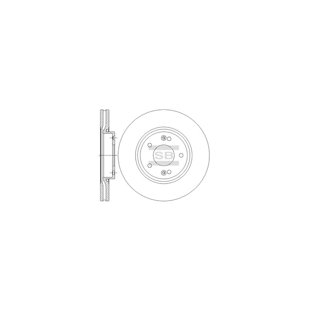 Гальмівний диск HI-Q SD1086 - зображення 1