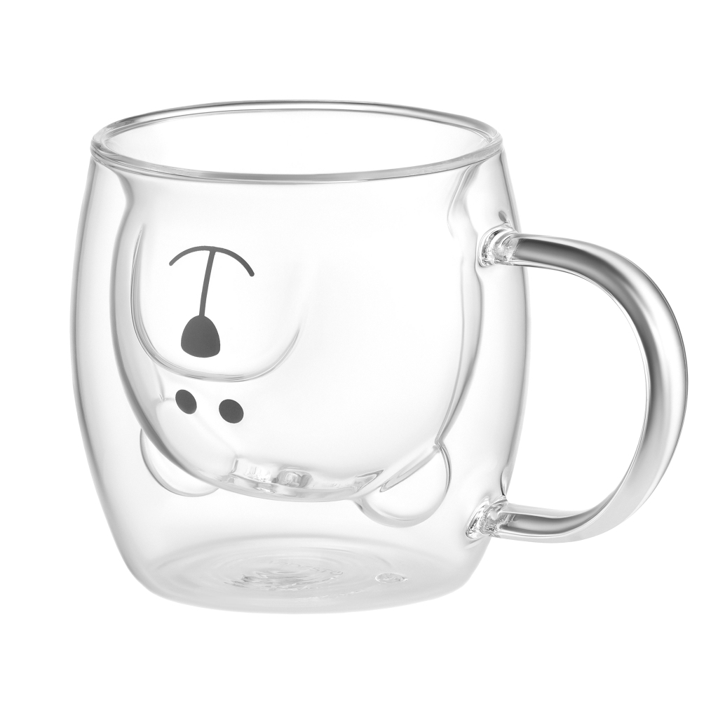 Набір чашок Ardesto Animals BHA 250 мл 2 шт прозорий (AR2625BHA) - зображення 2