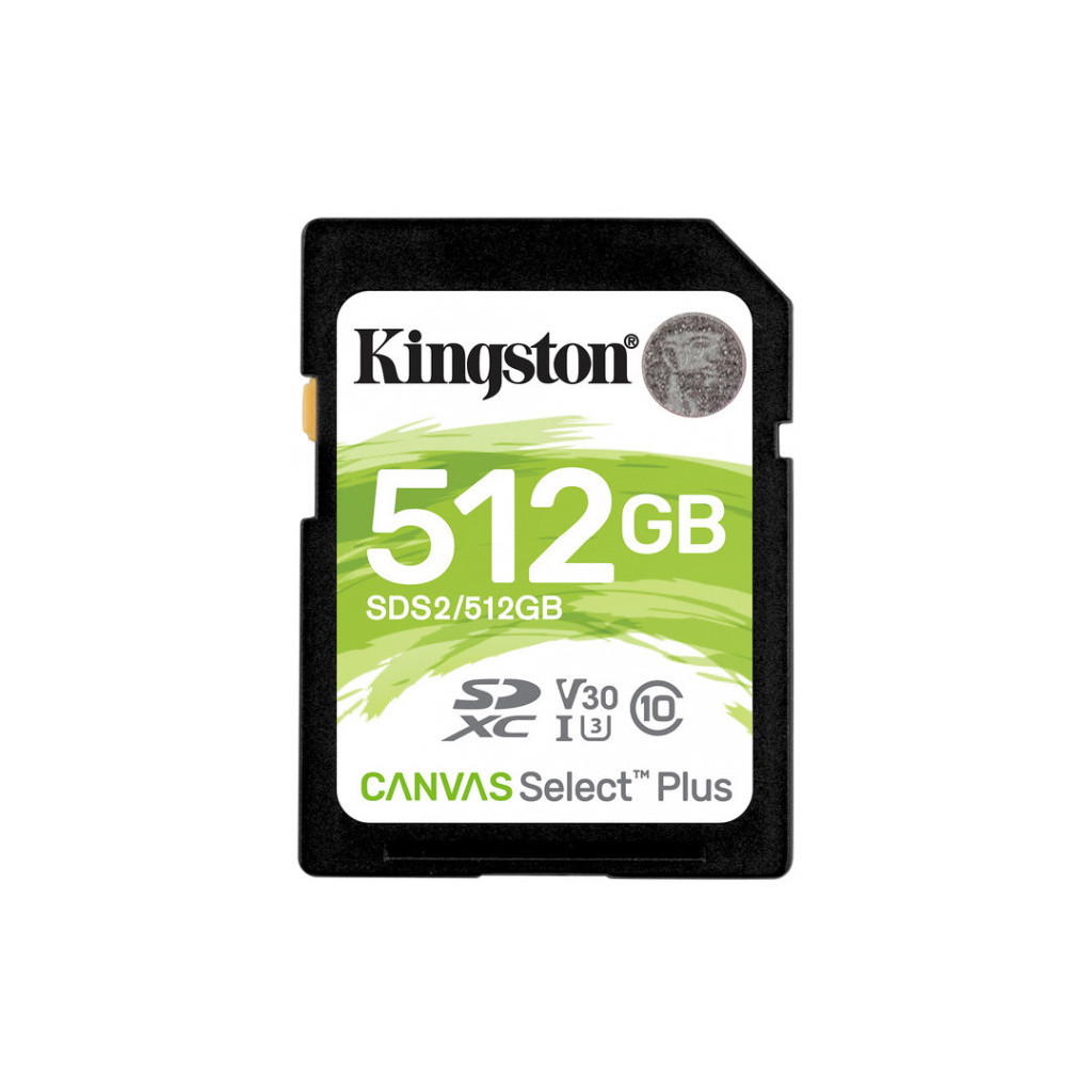 Карта пам'яті Kingston 512GB SDXC class 10 UHS-I U3 Canvas Select Plus (SDS2/512GB) - зображення 1